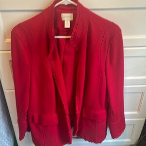 Chicos red blazer